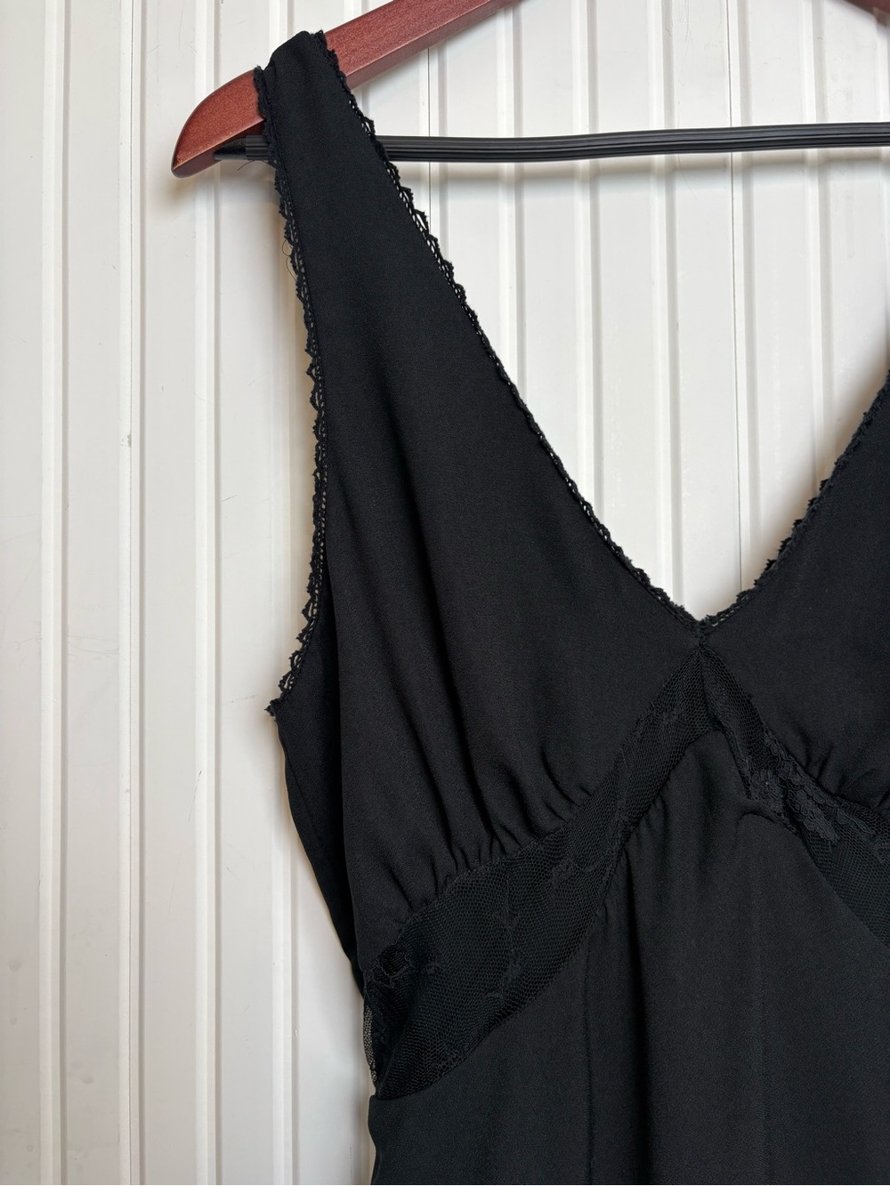 Wild Fable Babydoll Lace Trim Y2K Dress Whimsigoth Dark Romantic Witchy